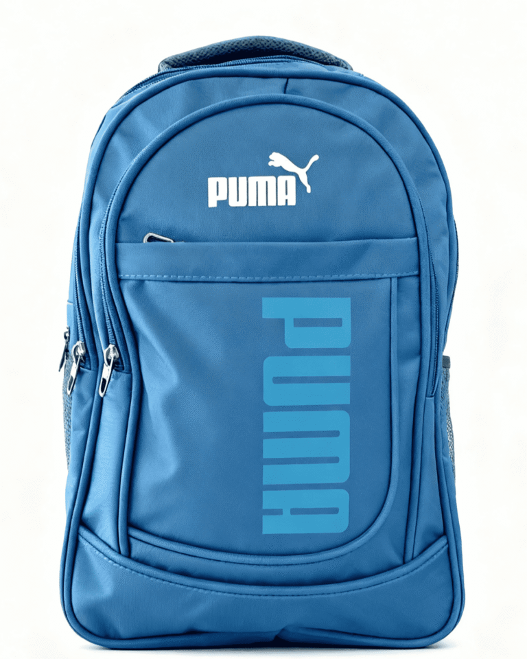 New PUMA 20"/37L | Laptop Bag | Double Compartment with Front Quick Access Pocket | Well- Padded Backpack | Side Water-Bottle Pocket | Unisex | Color: Teal