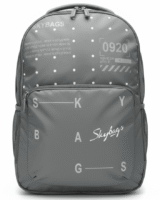 Skybags Grey Polka‑Dot Backpack 21"/35L | Clean Minimal Look | Front Utility Pocket | Side Mesh | Work & College Use