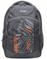 Skybags Grey Arctic‑Fox Backpack 20"/24L | Clean Minimal Look | Front Utility Pocket | Side Mesh | Work & College Use